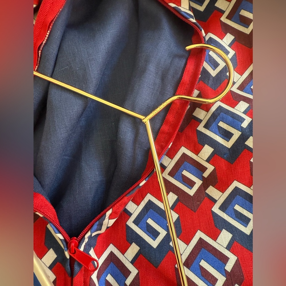 NWT GUCCI  G Geometric Travel Linen Garment Bag Minaudière  Unisex 27”x43” - Picture 8 of 16